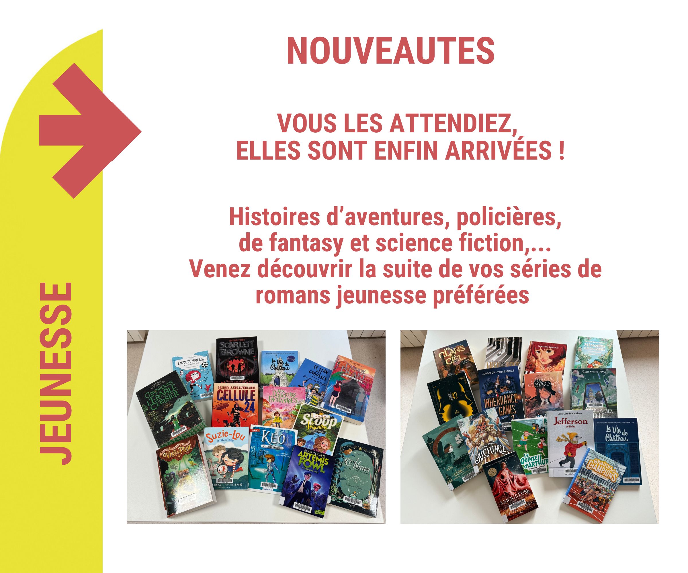 Nouveautés séries romans jeunesse