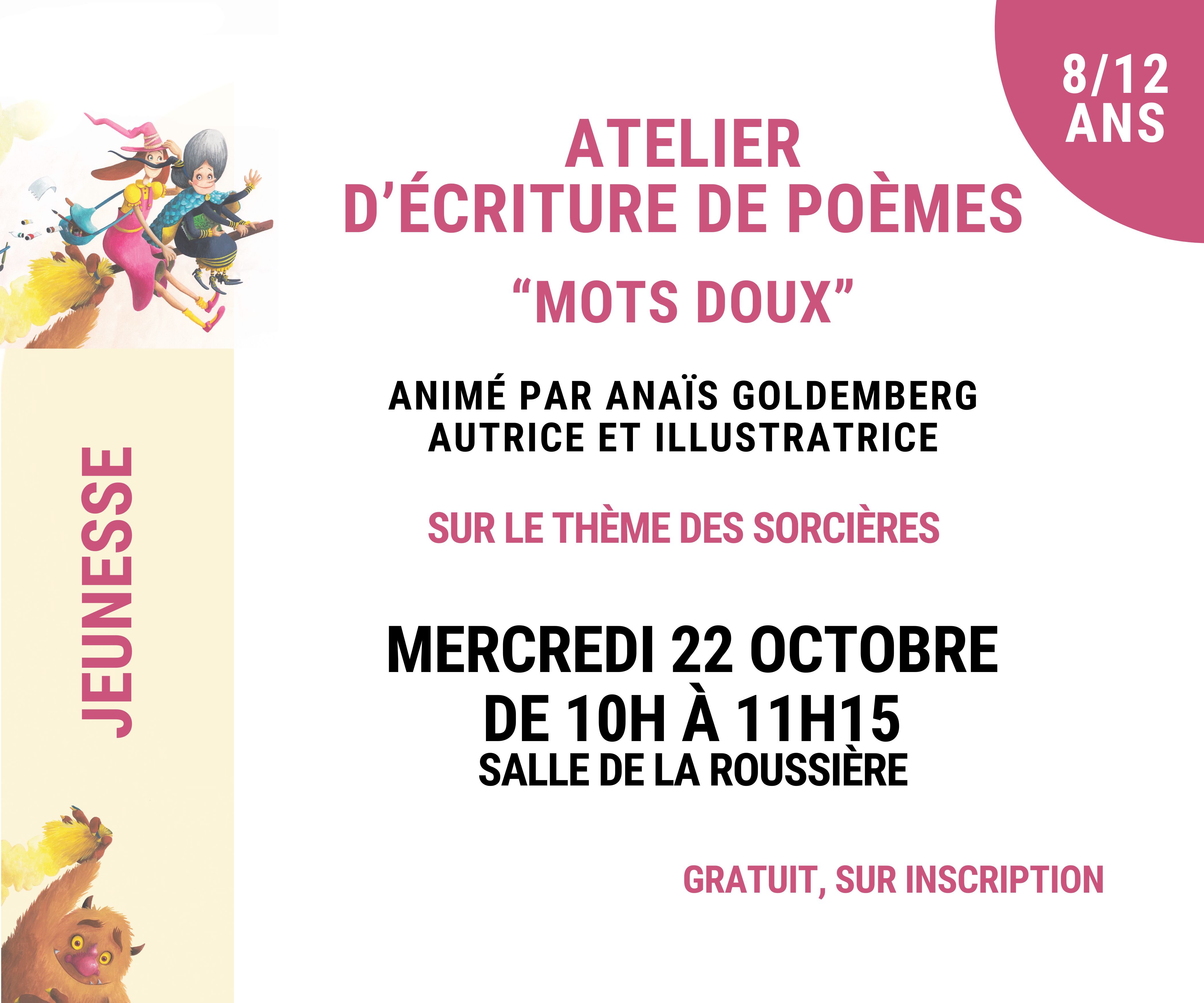 Atelier d'écriture de poèmes - Une saison chez les sorcières